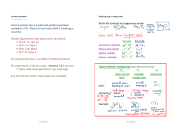 Exam 1 answer key is posted and grades have been updated in D2L