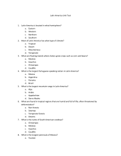 Latin America Unit Test 1. Latin America is located in what