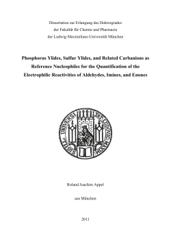 Phosphorus Ylides, Sulfur Ylides, and Related Carbanions as