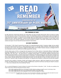 Pearl Harbor Bibliography - Hawaii State Public Library System