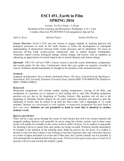 ESci. 451 - Earth in Film