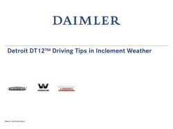 Detroit DT12™ Driving Tips in Inclement Weather