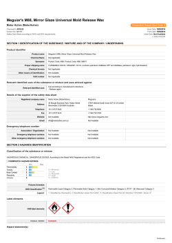 Meguiar`s M88, Mirror Glaze Universal Mold Release Wax