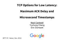 TCP Options for Low Latency: Maximum ACK Delay and