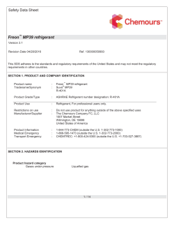 Freon MP39 refrigerant