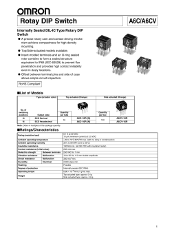 A6C/A6CV Rotay DIP Switch