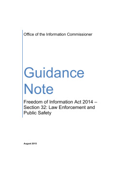 Section 32 - Office of the Information Commissioner