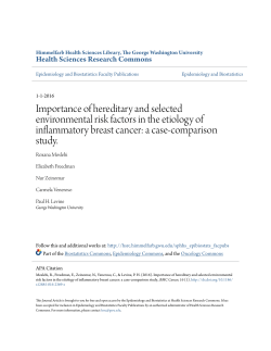 Importance of hereditary and selected environmental risk factors in