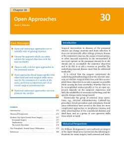 Open Approaches
