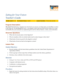 Eating For Your Future