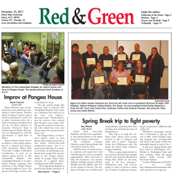 Spring Break trip to fight poverty Improv at Pangea House