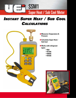 Super Heat / Sub Cool Meter