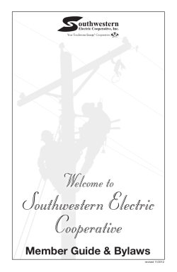 Member Guide - Southwestern Electric Cooperative, Inc.