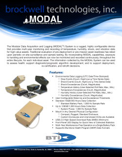 MODAL Product Information Card .