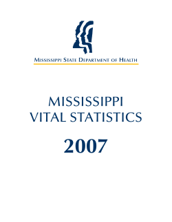 mississippi vital statistics - Mississippi State Department of Health