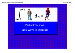 Partial Fraction decomposition.notebook
