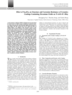 Effect of Na2SO4 on Structure and Corrosion Resistance of