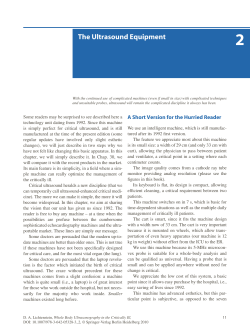 The Ultrasound Equipment