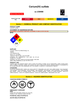 Cerium(IV) sulfate - Santa Cruz Biotechnology