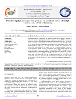 Extraction of polyphenol oxidase from green and red apple fruits and