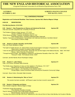 to the finalized conference program