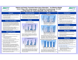 Patient and Family Traumatic Brain Injury Education &ndash; An