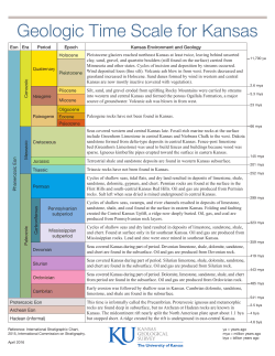 Geologic Time Scale for Kansas