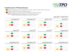 TIP Revision Calendar 2017