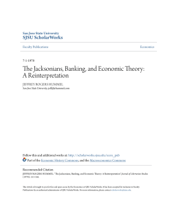 The Jacksonians, Banking, and Economic Theory