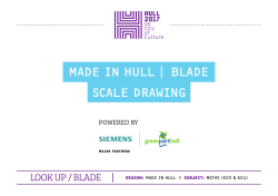 Look Up Blade &ndash; Scale Drawing