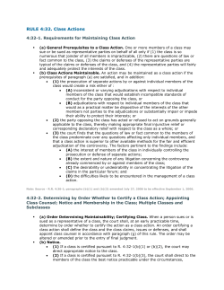RULE 4:32. Class Actions