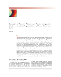 Dynamics in planetary Atmospheric physics