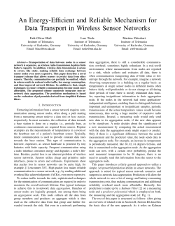 An Energy-Efficient and Reliable Mechanism for Data Transport in