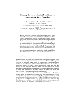 Mapping Keywords to Linked Data Resources for Automatic Query