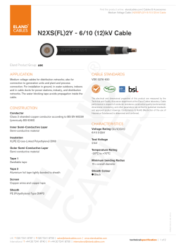 N2XS(FL)2Y - 6/10 (12)kV Cable