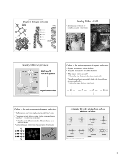 Stanley Miller - 1953 Stanley Miller experiment