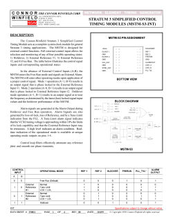 STRATUM 3 SIMPLIFIED CONTROL TIMING MODULE,18
