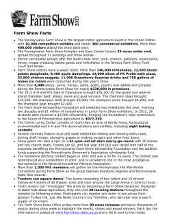 Farm Show Facts - Pennsylvania Farm Show