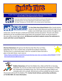 The Eau Claire Area School District offers Family Activity