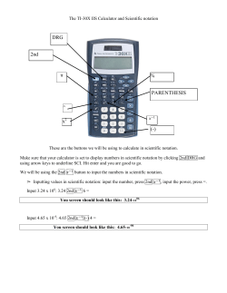 Scientific notation