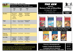 THE GEN - Rotary Club of Glen Eira