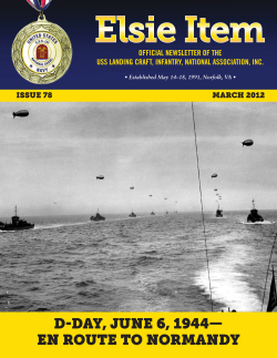 D-Day, June 6, 1944&mdash; en route to normanDy