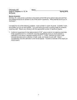 Spring 2016 Exam 4