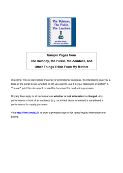 Sample Pages from The Baloney, the Pickle, the Zombies