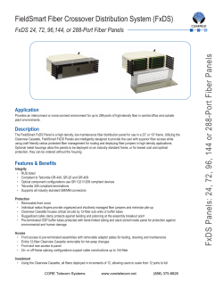 FxDS 24-Port Panel - CORE Telecom Systems