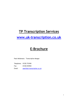 eBrochure - TP Transcription