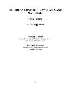 AMERICAN CONFLICTS LAW