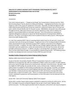 Analysis of Florida`s Highway Safety Programs