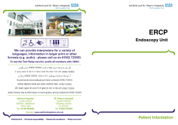 ERCP - the Ashford and St Peter`s Resource Centre