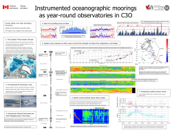 Instrumented oceanographic moorings as year